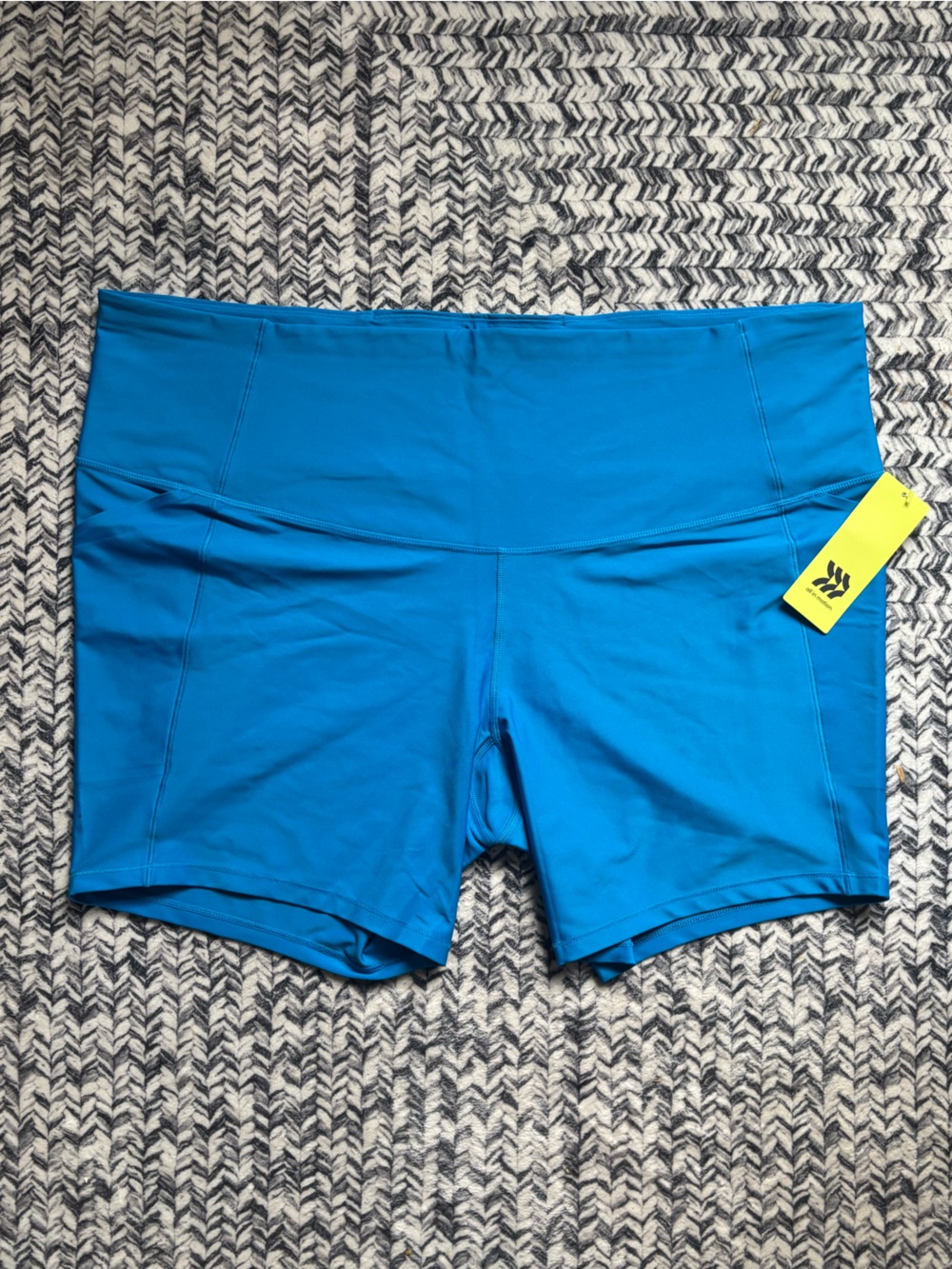 NWT Target Bright Blue High-Waist Athletic Bike Shorts Size 3XL